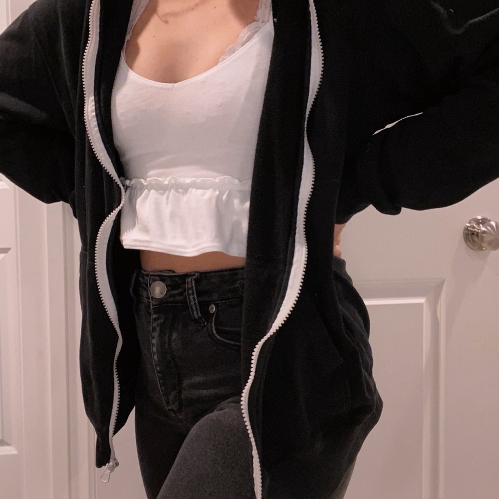 Vans black zip up